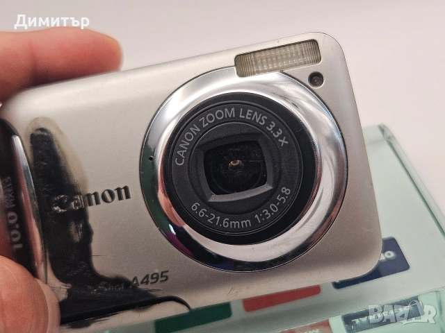 Canon powershot A495 digital photo camera фотоапарат камера 10mp, снимка 4 - Фотоапарати - 54734196