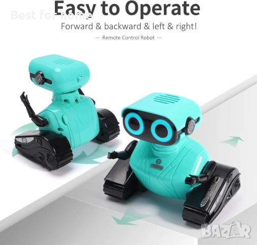 GILOBABY Играчка робот с дистанционно управление за деца 3-5 години, мигащи LED очи, снимка 4 - Електрически играчки - 54291256