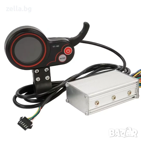 Контролер за електрическа тротинетка 24V 36V 48V 350W-1000W 20A Brushless с LCD дисплей TF-100 10484