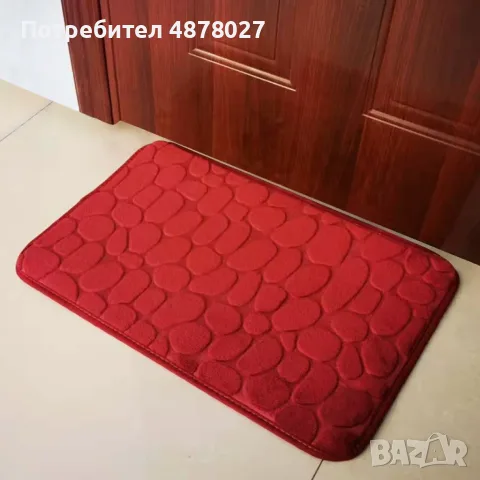 Изключително мека абсорбираща постелка за баня / Съхне бързо / Не се хлъзга / Цвят: Кафяв, Син, Черв, снимка 3 - Други стоки за дома - 55439429