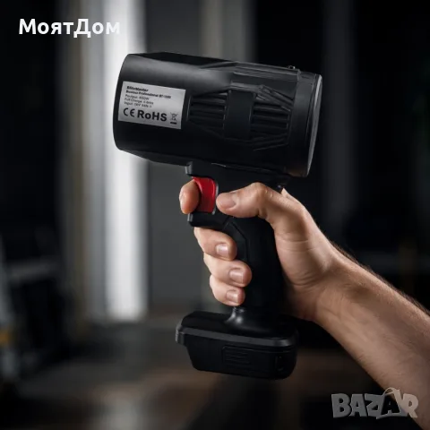 Безжична акумулаторна духалка за листа 21V, 300W – 2 батерии, 31 000 об./мин, 100 км/ч, снимка 2 - Други инструменти - 55402223