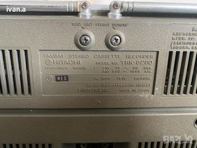 Hitachi TRK-8280, снимка 6 - Радиокасетофони, транзистори - 55372314