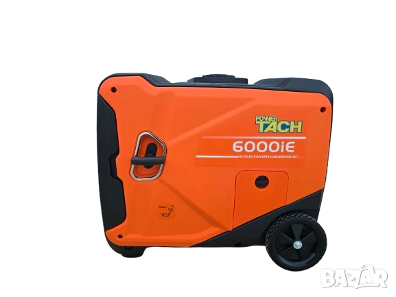 5 kW Инверторен генератор ток агрегат за ток TACH 6000iE (бензин/газ), снимка 5 - Генератори - 54385678