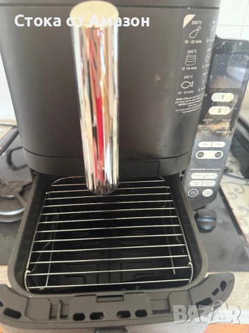 Фритюрник с горещ въздух Ninja Double Stack SL300, 2470W, 7.6 л, 6 функции за готвене, 2 припокриващ, снимка 4 - Уреди за готвене на пара - 54696965
