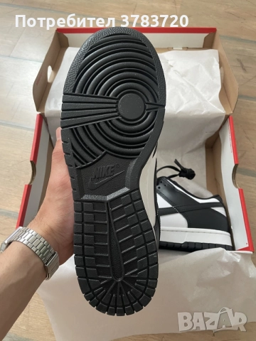 Чисто нови оригинални маратонки Nike Dunk Low Retro (Panda) 44 номер, снимка 4 - Маратонки - 55162419