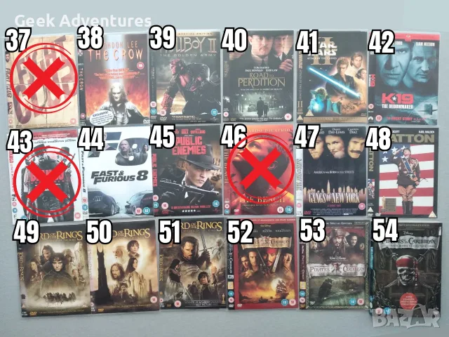 Екшън, Драма, Трилър, Ужаси Филми DVD's - Оригинални Филмови Дискове на Английски Език, снимка 4 - Екшън - 47015417