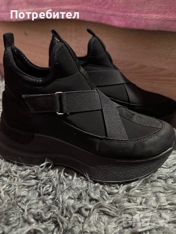 Черни боти, снимка 4 - Дамски боти - 54100822