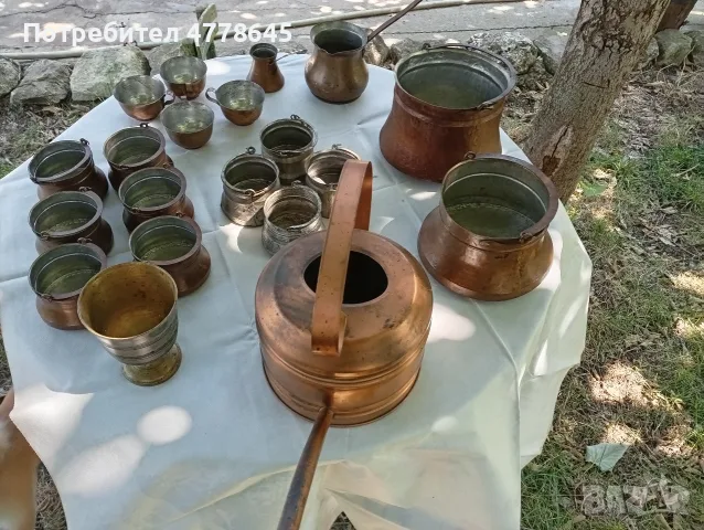 медни, стари български менци и други прибори от бита., снимка 2 - Антикварни и старинни предмети - 55402762