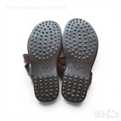 Оригинални кожени сандали / чехли Tod's (Тодс) 43 р– Естествена кожа , снимка 5 - Мъжки сандали - 54988028