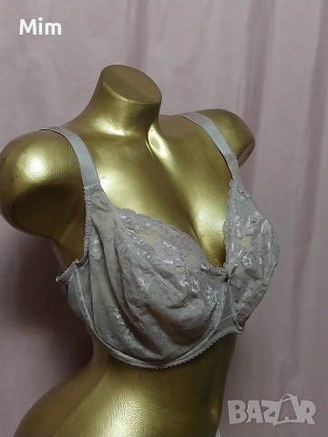 MILAVITSA 95 E Дантелен сутиен в капучино , снимка 2 - Бельо - 53992088