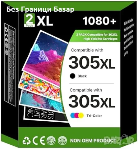 Нови Съвместими мастилени касети HP 305XL черна цветна DeskJet Envy принтер тонер печат мастило