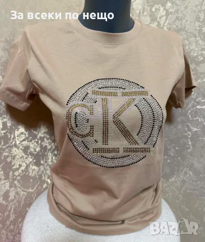 Calvin Klein Дамска Тениска👚Дамска Блуза С Къс Ръкав Келвин Клайн Kод Gift20, снимка 3 - Тениски - 55681469