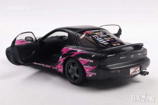 Mazda RX7 FD3RS Solido Works Itasha Club 1999 - мащаб 1:18 на Solido нов в кутия, снимка 6 - Колекции - 55265734
