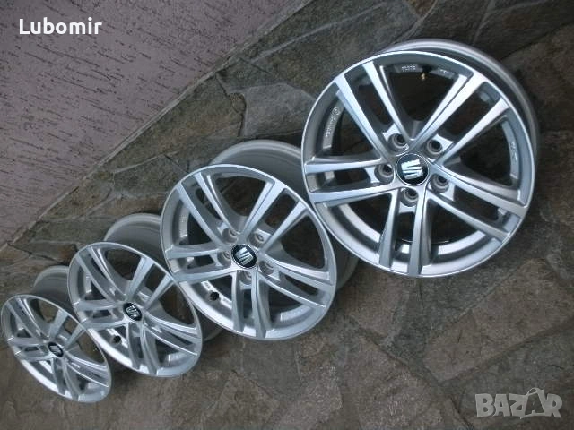 14 цола 5 х 100 мм 4 бр лети джанти - Seat,Skoda,Volkswagen !!! !!!, снимка 3 - Гуми и джанти - 54663393
