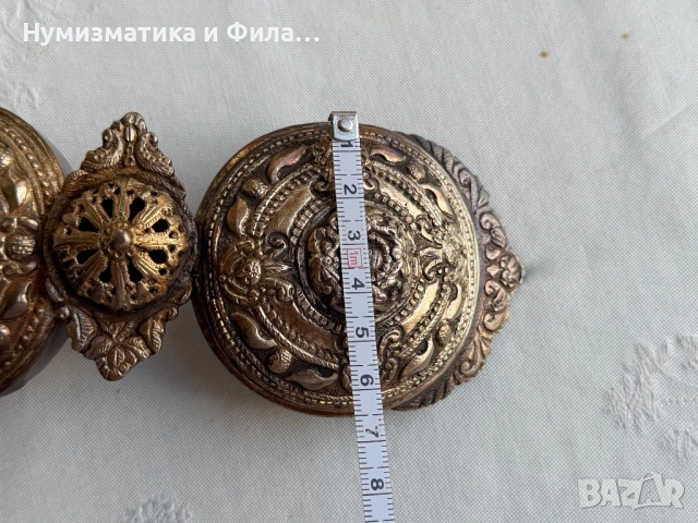 Сребърни карловски пафти, снимка 8 - Антикварни и старинни предмети - 54794236