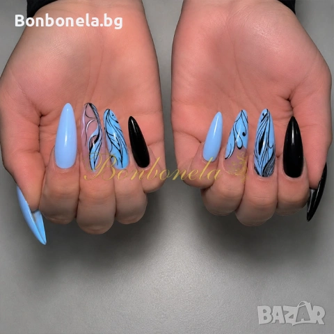 Самозалепващи изкуствени нокти Press On Nails, снимка 7 - Продукти за маникюр - 53033369