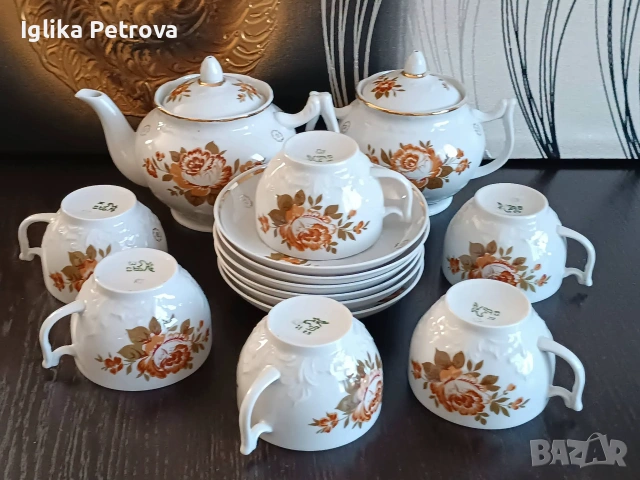 Сервиз Вербилки,Барбарис, снимка 4 - Антикварни и старинни предмети - 55053049