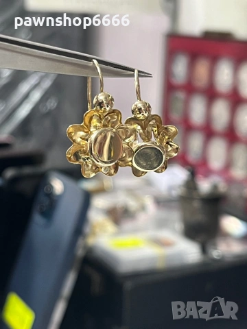 Златни обеци 14 карата 4,88 грама 