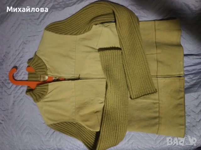 Дамско яке от естествен велур