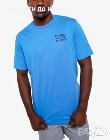 UNDER ARMOUR Triple Stack Logo Ss Deep Blue Мъжка Тениска👕Мъжка Блуза С Къс Ръкав Код P2816