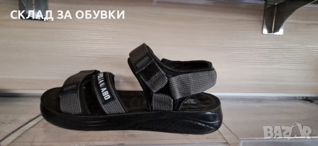 МЪЖКИ Сандали Черни и сиви , снимка 4 - Мъжки сандали - 55235760