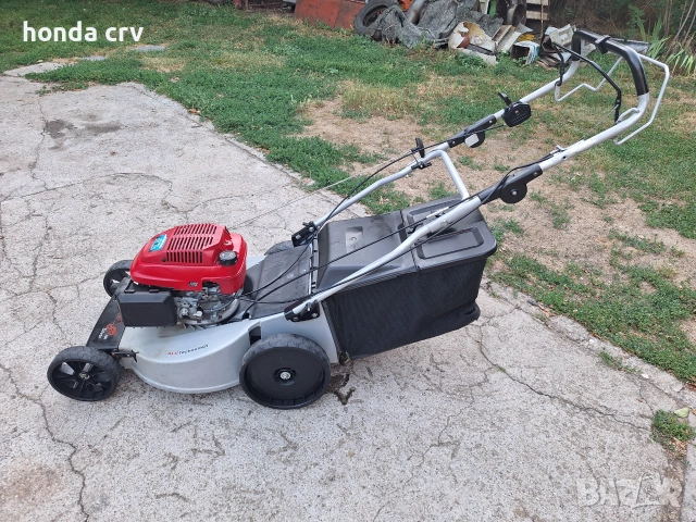Косачка Honda 5.5к.с. 53см самоходна алуминиева мулчираща с кош, снимка 5 - Градинска техника - 55244830
