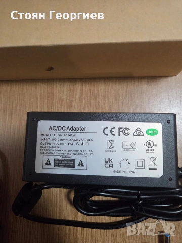 Захранващ адаптер (AC/DC адаптер) от марката Fit Energy, модел TP06-190342W. , снимка 2 - Друга електроника - 54396587