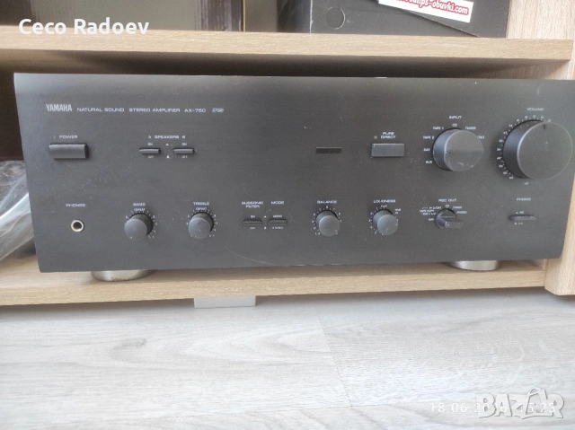 Стерео усилвател Yamaha AX-750 – Напълно рекапнат и обслужен 