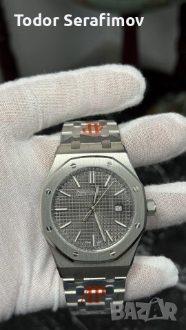 Мъжки часовник Audemars Piguet Royal Oak Grey Dial Steel, снимка 2 - Луксозни - 55272725