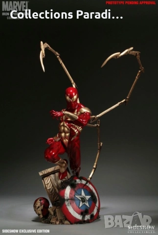 Sideshow Marvel Iron Spiderman фигура статуя колекции , снимка 2 - Колекции - 54149263