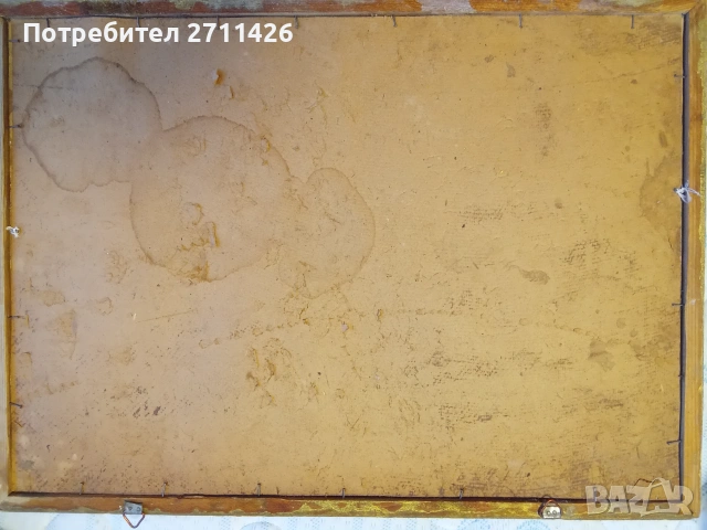Стара картина с рамка, снимка 2 - Антикварни и старинни предмети - 55170790