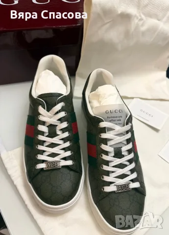 GUCCI ACE кецове- чисто нови, снимка 4 - Кецове - 55638855