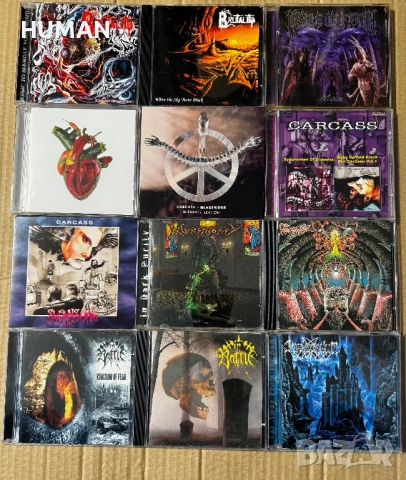 Brutality - Carcass - Monstrosity - In Battle - Cradle