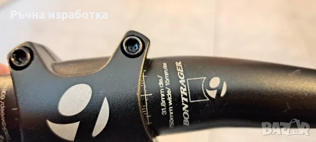 bontrager rhythm comp кормило и лапа за планински велосипед trek мтб колело байк бар алуминий 6061, снимка 6 - Части за велосипеди - 55596142