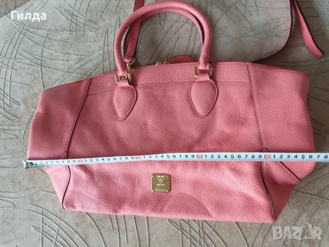 MCM оригинална чанта естествена кожа, снимка 7 - Чанти - 55625650