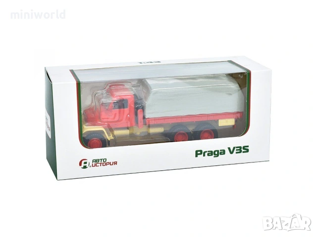 PRAGA V3S бордови с тента - мащаб 1:43 на Авто История моделът е нов в кутия, снимка 4 - Колекции - 54697109