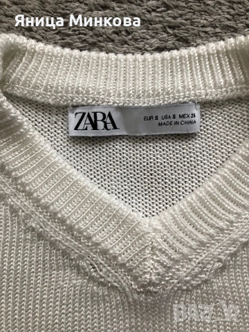 Дамски пуловер без ръкав Zara, снимка 5 - Блузи с дълъг ръкав и пуловери - 54392879