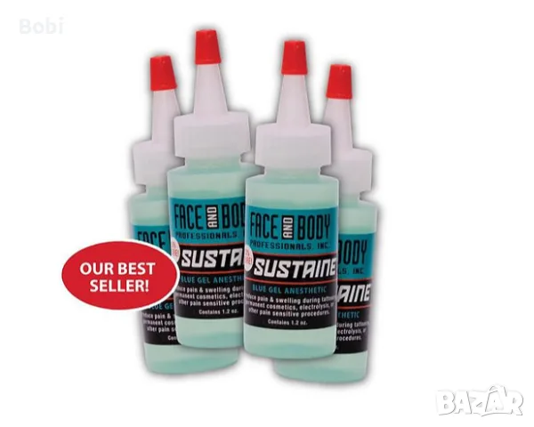 Sustaine blue gel face and body упойка за татуировки и перманентен грим, снимка 2 - Други - 50662346
