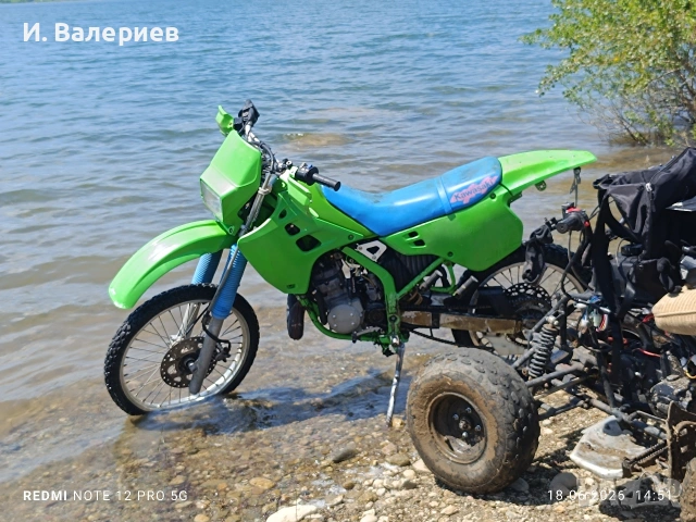 Продавам Kawasaki KDX 125А, 1990 г., снимка 2 - Мотоциклети и мототехника - 55097044