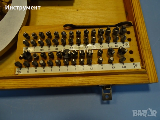 Резбомер микрометричен DDR Suhl Thread Мicrometer 75-100mm, снимка 3 - Други инструменти - 54916198