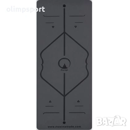 Постелка за йога и спорт с отлично сцепление 183x68x0.4 см