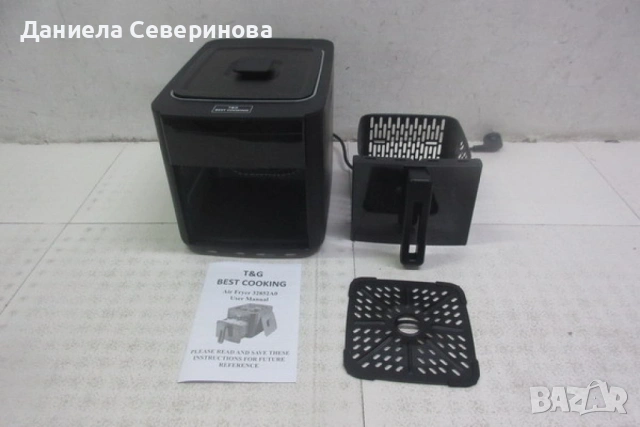 Air Fryer 32852A Две в 1/ 4.3L + top grill - 1500W (NEW)., снимка 3 - Фритюрници - 54566642