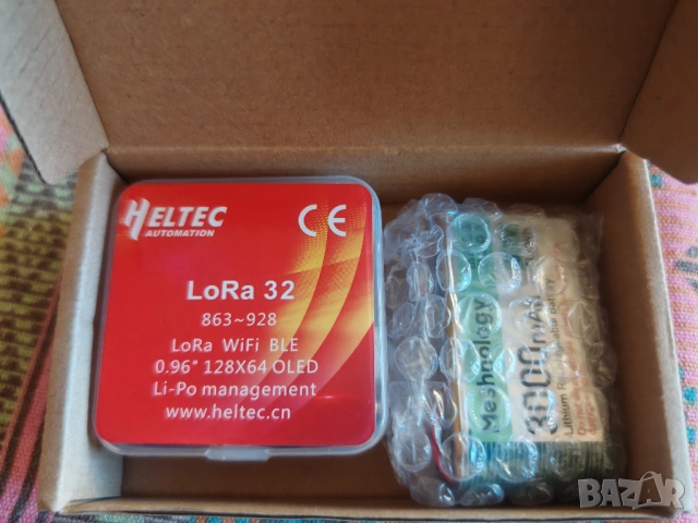 Heltec LoRa 32 V3 / Meshtastic Node + Батерия + Антена, снимка 4 - Друга електроника - 54556837