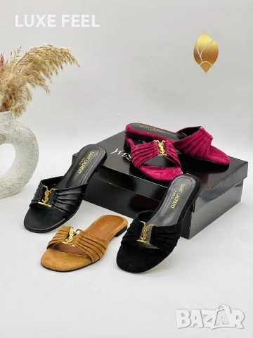 Prada🤍 Yves Sent Laurent🤍 Hermes 🤍Дамски Чехли, снимка 6 - Чехли - 54520701