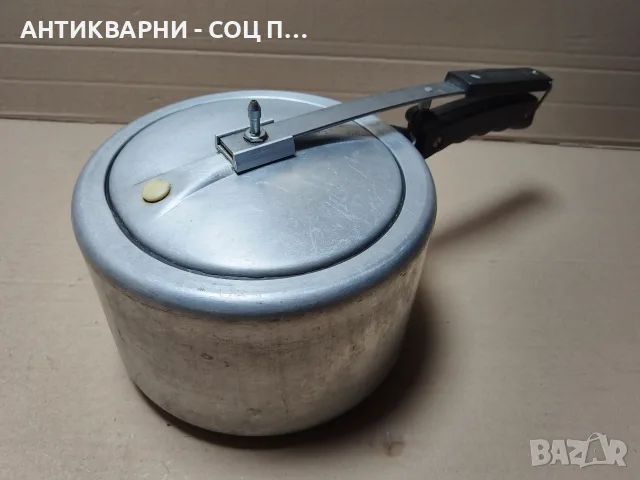 Стара Соц Италианска Алуминиева Тенджера Под Налягане PRONTO / 4 Литра. / НОМЕР 1094., снимка 3 - Антикварни и старинни предмети - 55324300