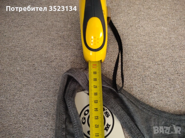 Чисто нов - Фитнес потник Golds Gym - Сив, снимка 5 - Други - 52814098