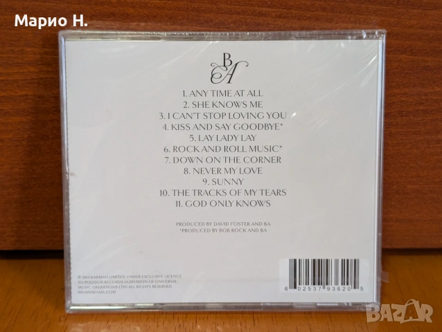 Bryan Adams -  "Tracks of My Years", CD, оригинален албум, чисто нов, неразопакован, снимка 2 - CD дискове - 55104846