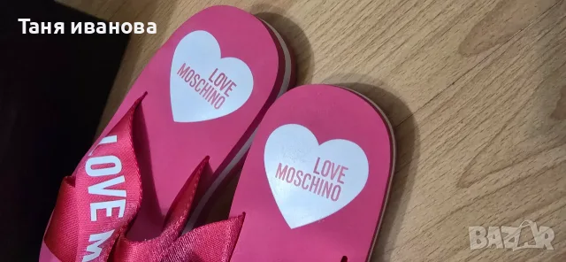 Love Moschino 38-дамски чехли, снимка 5 - Чехли - 55643644