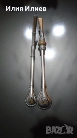 Bombilla метални сламки за пиене на чай Mate 