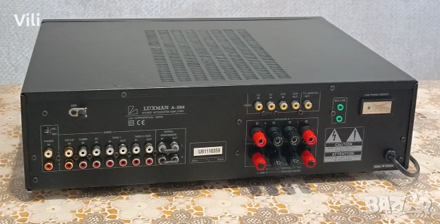 Luxman A-384, снимка 4 - Ресийвъри, усилватели, смесителни пултове - 54990798